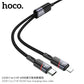 HOCO U139 2-in-1 Fast Charging Cable 100W USB‑C 27W Lightning