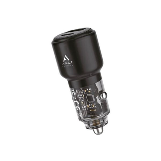 Asli Global 75W PD Dual USB Car Charger LED