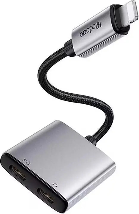 Mcdodo CA-5560 Dual Lightning Audio Adapter with Simultaneous Charging