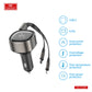 Earldom 30W Retractable USB‑C Car Charger with LED Indicator
