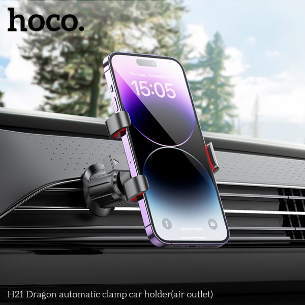 H21 Dragon Automatic Clamp Car Holder for Air Vent – Black