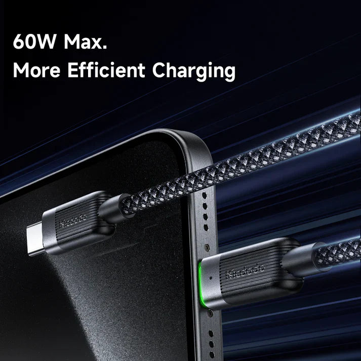 Mcdodo CA-2000 60W USB‑C to USB‑C Magnetic Self‑Winding Cable