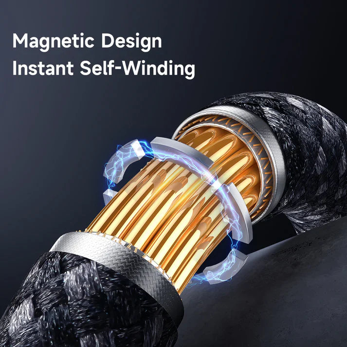 Mcdodo CA-2000 60W USB‑C to USB‑C Magnetic Self‑Winding Cable