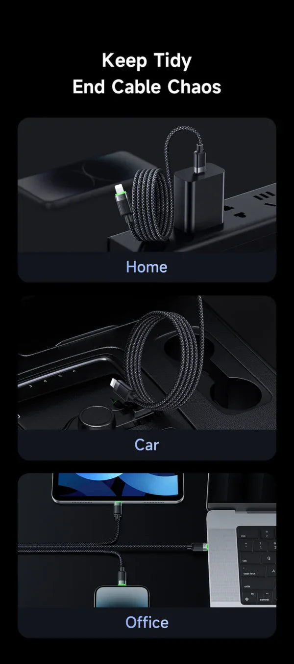 Mcdodo CA-2010 1.2m Braided Lightning to Type‑C Fast Charging Cable