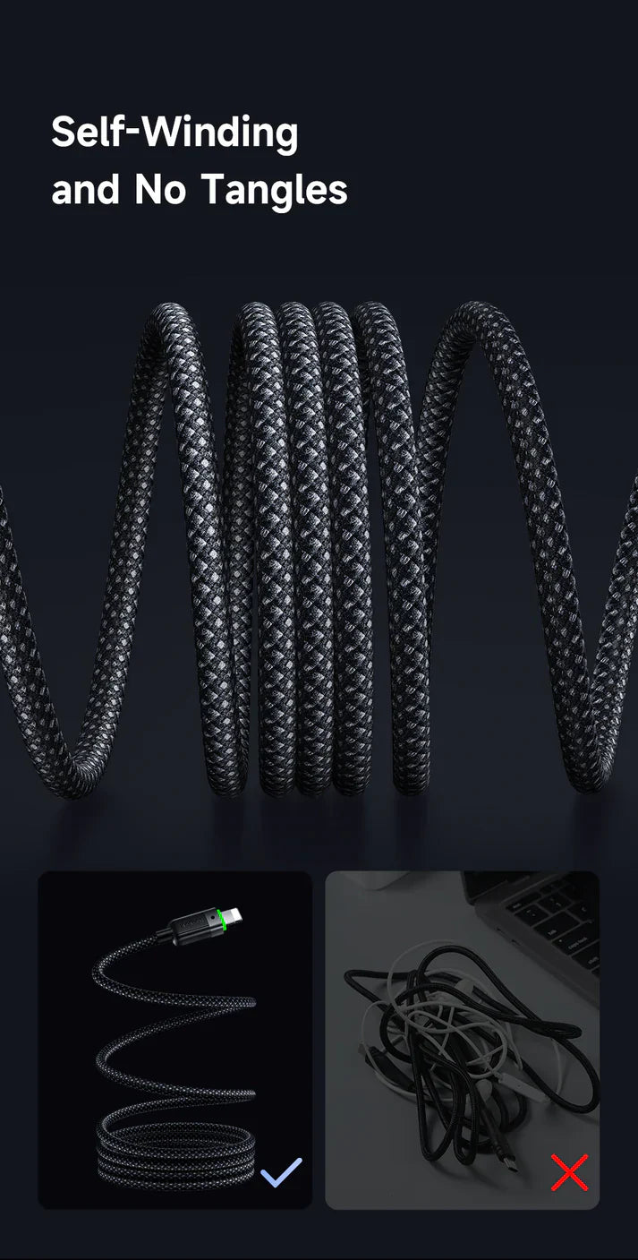 Mcdodo CA-2010 1.2m Braided Lightning to Type‑C Fast Charging Cable