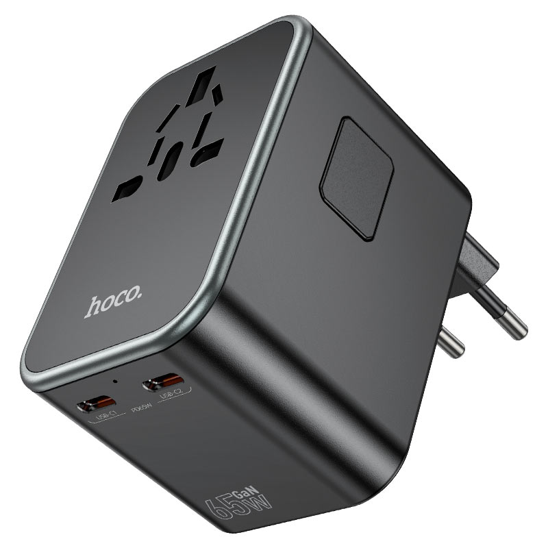 Hoco AC17 Universal PD65W Multi-Region Compact Travel Charger