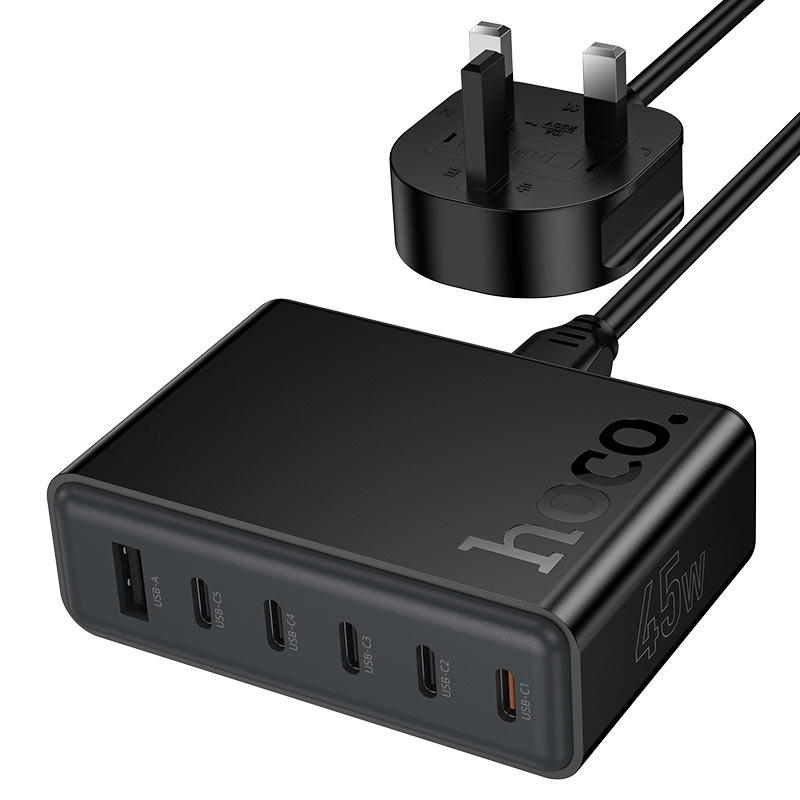 Hoco C150B 45W PD USB‑C & USB‑A Charging Station UK