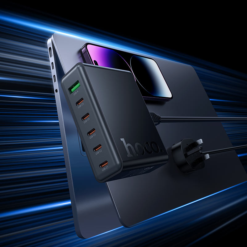 Hoco C152B Modern 70W PD Desktop Charging Station UK Plug