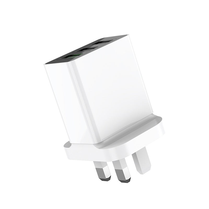 Hoco C48 Breakthrough QC3.0 Triple USB Wall Charger White