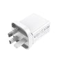 Hoco C48 Breakthrough QC3.0 Triple USB Wall Charger White