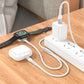 Hoco CW54 2-in-1 iPhone Apple Watch Fast Charging Cable White
