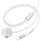 Hoco CW54 2-in-1 iPhone Apple Watch Fast Charging Cable White