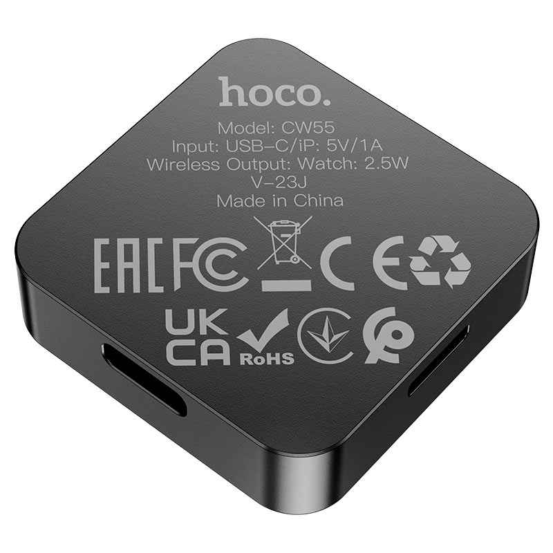 Hoco CW55 Black Portable Wireless Charger for Apple Watch