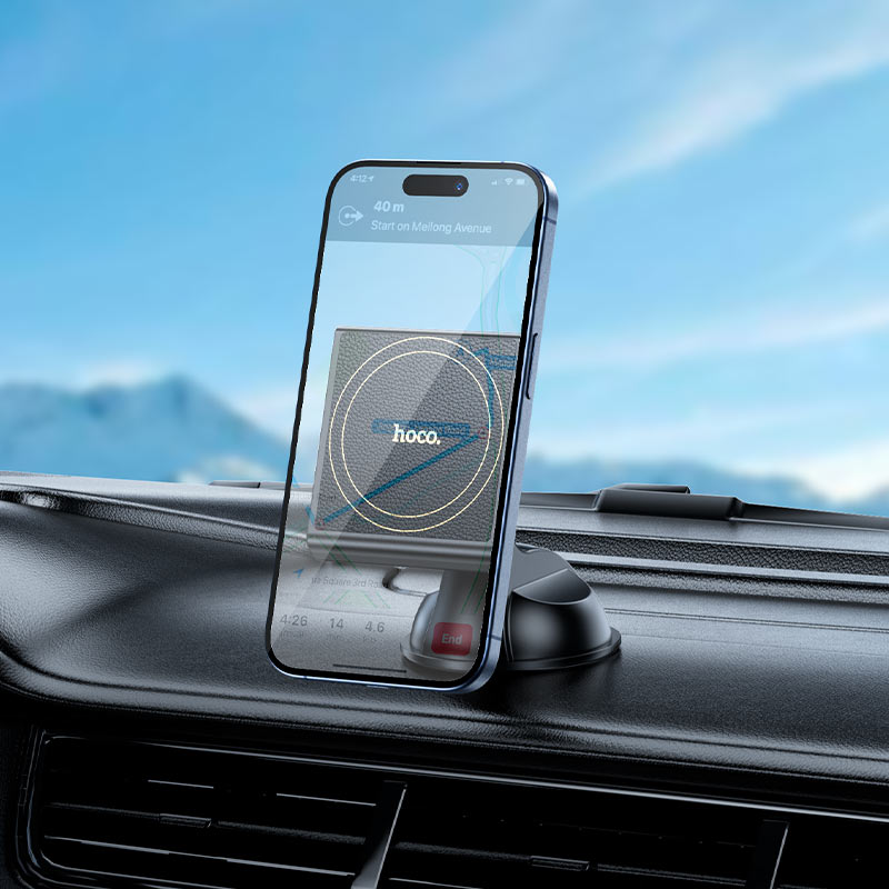 Hoco H47 Precious Magnetic Ring Car Holder – Black