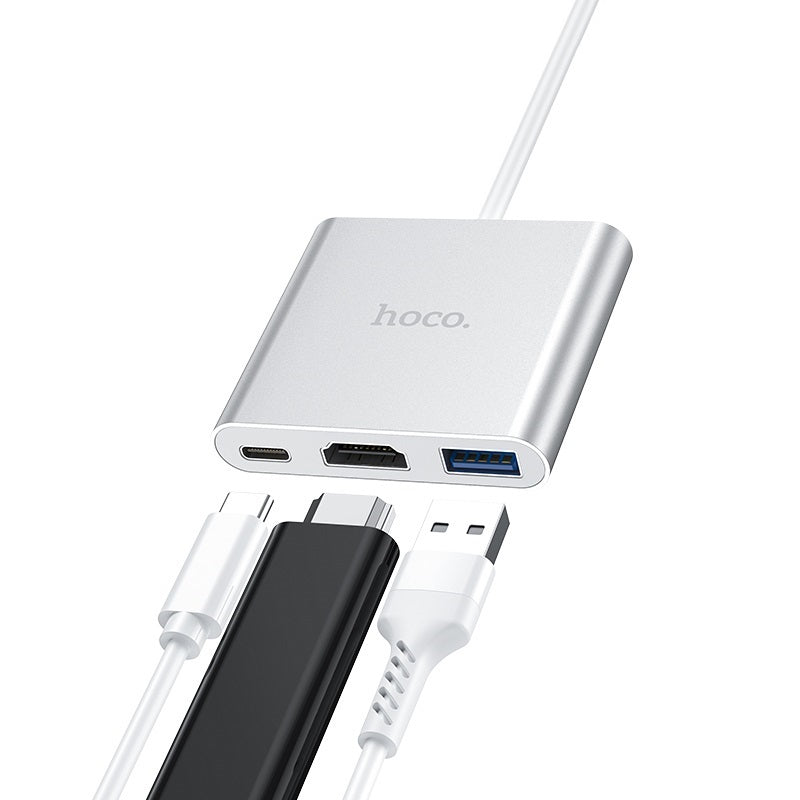 Hoco HB14 Type‑C Hub with USB‑3.0, HDMI and 67W PD