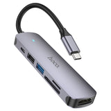 Hoco HB28 USB‑C Multi‑Function Converter with HDMI, USB 3.0, SD