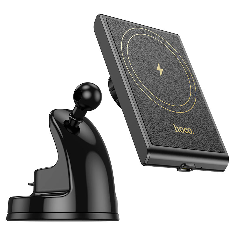 Precious Black Magnetic Wireless Fast Charging Car Holder