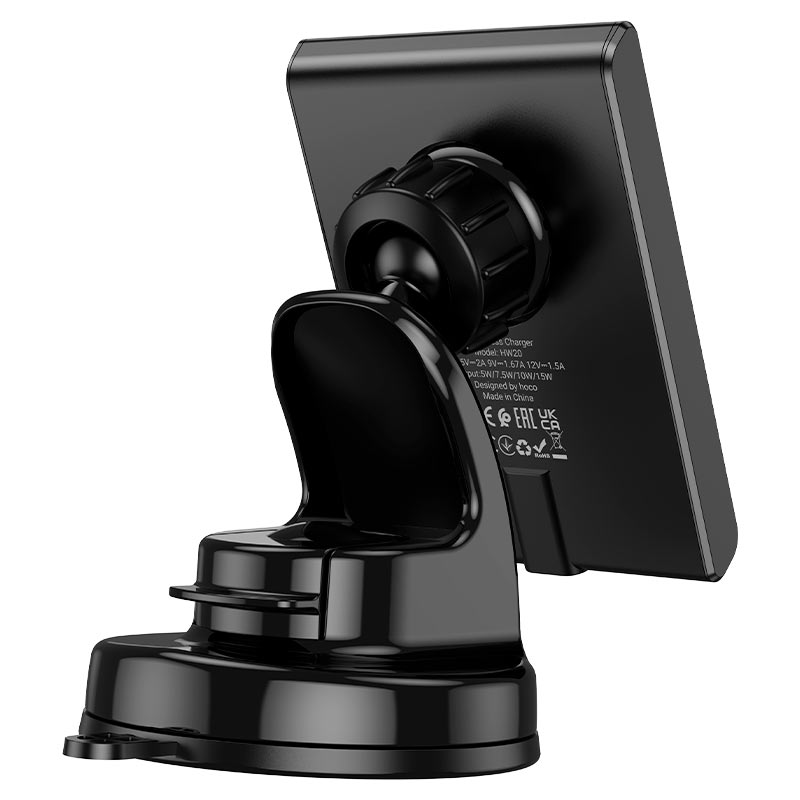 Precious Black Magnetic Wireless Fast Charging Car Holder