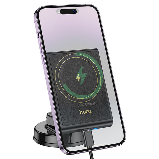 Precious Black Magnetic Wireless Fast Charging Car Holder