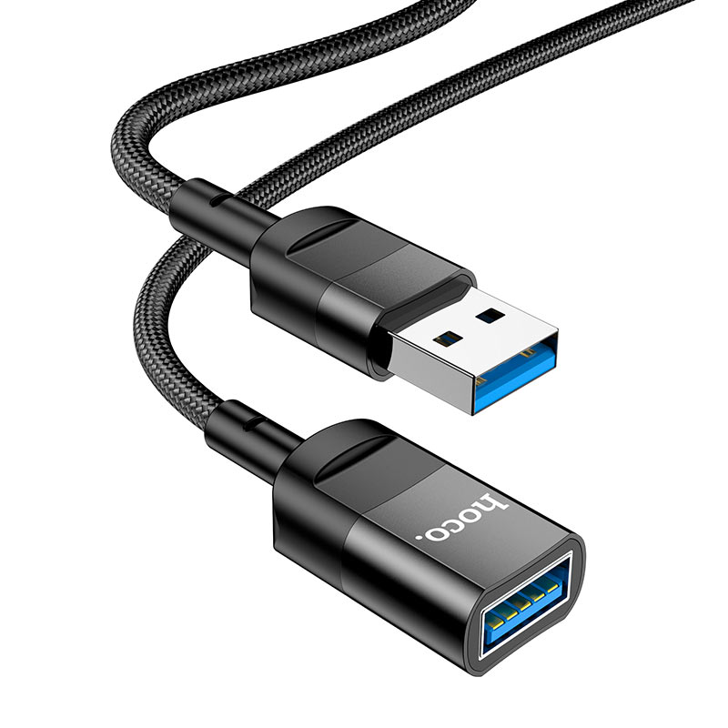 Hoco U107 1.2m USB‑A to USB‑A 3.0 Charging Extension Cable