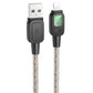 Hoco U124 Stone Silicone Intelligent Power‑Off Lightning Charging Cable – 1.2m