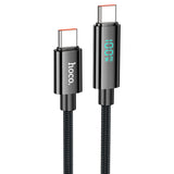 Hoco U125 100W USB‑C to USB‑C Cable with LED Display