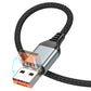 U128 Viking 2-in-1 USB-Type-C to Lightning Charging Data Cable Black