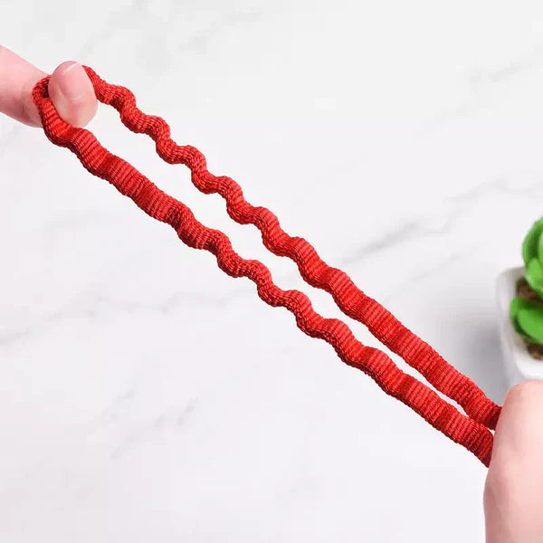 Hoco U78 Cotton Treasure Red Elastic USB‑to‑Lightning Data Cable