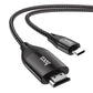 Hoco UA16 2m Metal Grey Type‑C to HDMI HD Cable