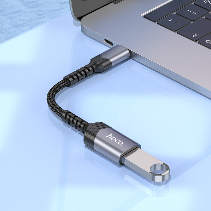 Hoco UA24 USB‑C Male to USB‑A 3.0 Adapter – Fast Transfer