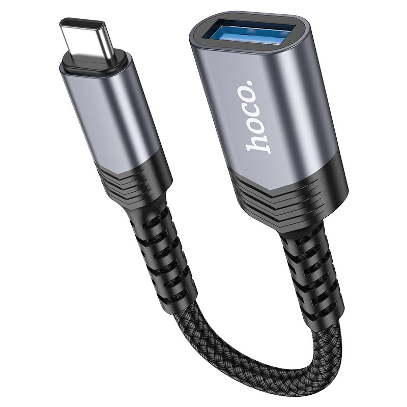 Hoco UA24 USB‑C Male to USB‑A 3.0 Adapter – Fast Transfer