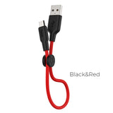 Hoco X21 Plus 25cm Silicone Micro USB Charging Cable