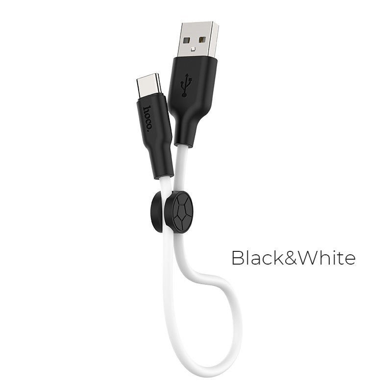 Hoco X21 Plus 0.25m Silicone Type‑C Fast Charging Cable
