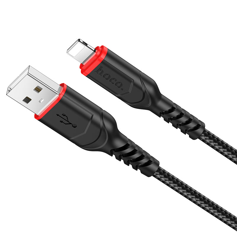Hoco X59 Victory 1m Lightning Charging Data Cable – Durable Fast