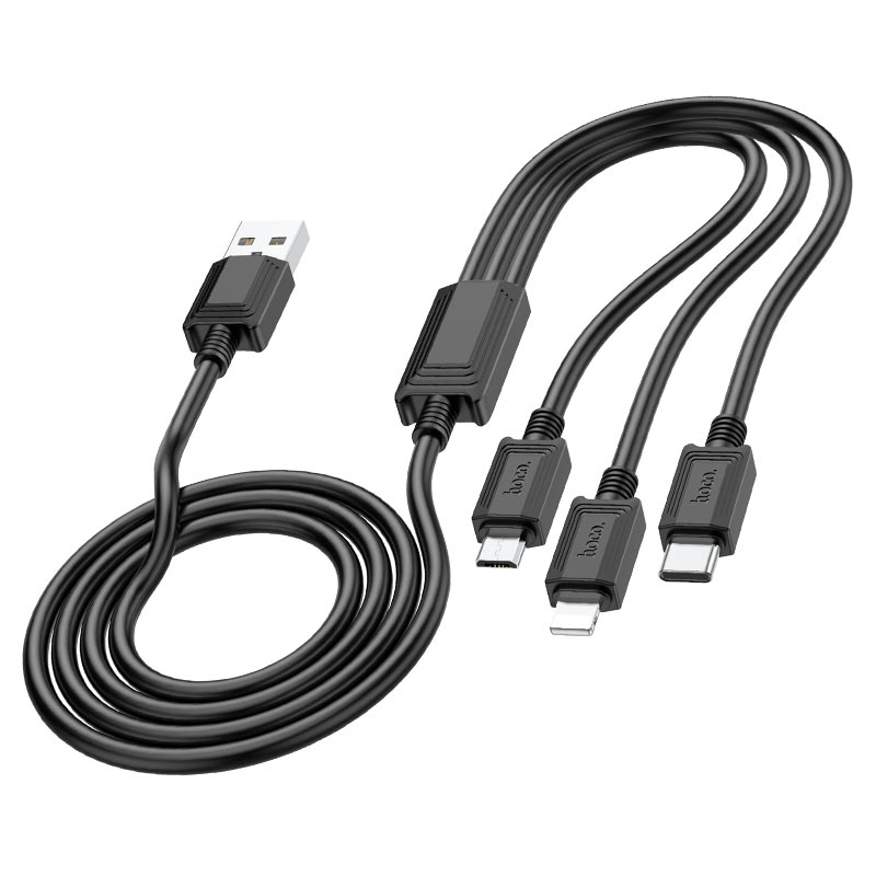Hoco X74 3-in-1 Multi-Device Universal Fast Charging Cable