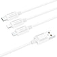 Hoco X74 3-in-1 Multi-Device Universal Fast Charging Cable