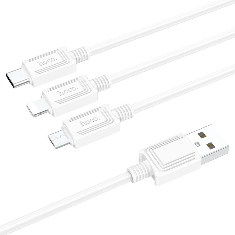 Hoco X74 3-in-1 Multi-Device Universal Fast Charging Cable