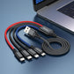 Hoco X76 4-in-1 Super Fast Charging Cable with Multiple Connectors