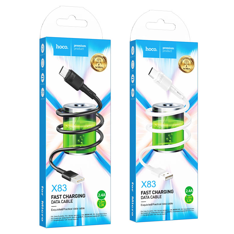 Hoco X83 Micro Victory 1m Fast Charging Data Cable