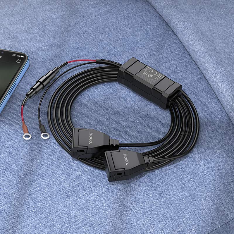 HOCO Z45A Motorcycle USB Charger Dual Port 36W Waterproof