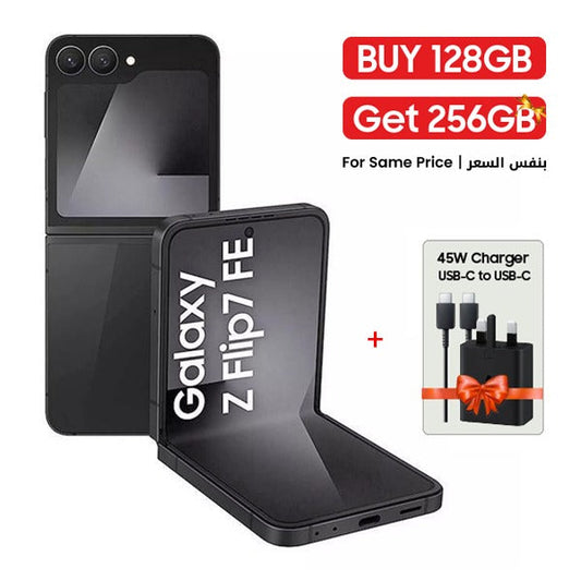 Samsung Galaxy Z Flip7 FE 8GB RAM 256GB Black Foldable Smartphone