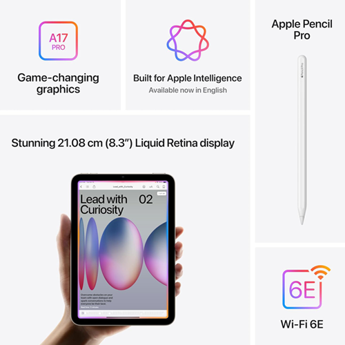 Apple iPad mini (A17 Pro) Wi‑Fi 128GB (Middle East Version)