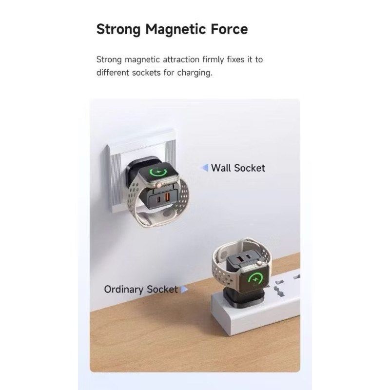 Mcdodo CH-398 30W 2-in-1 UK Travel Charger with USB‑A, USB‑C & Watch