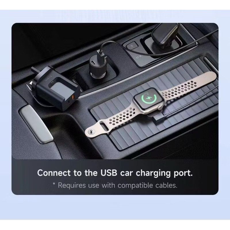 Mcdodo CH-398 30W 2-in-1 UK Travel Charger with USB‑A, USB‑C & Watch