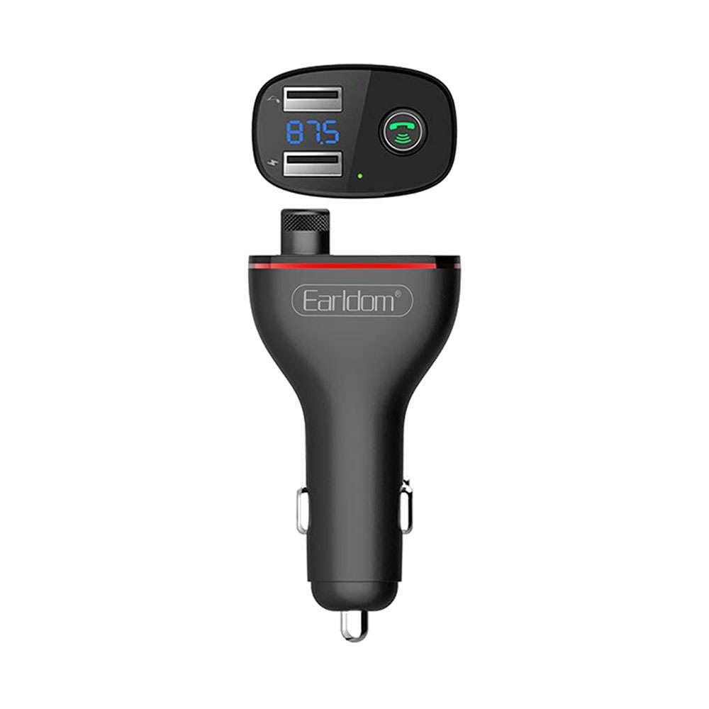 Earldom ET-M58 FM Transmitter Car Charger with Fast Bluetooth Power
