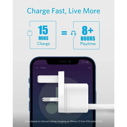 Anker PowerPort III USB-C Wall Charger: Fast 20W Power Delivery for iPhone