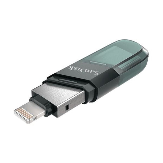 SanDisk 256GB iXpand Flash Drive Flip: iPhone & Computer USB-A Storage