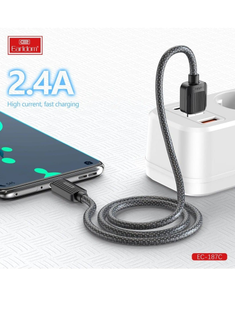 Earldom USB-C Data Cable 2.4A Fast Charging & Sync