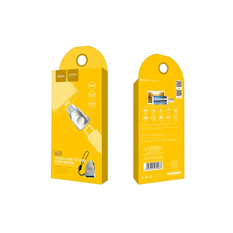 Hoco UA10 High-Speed Micro‑USB OTG Adapter for Fast Data Transfer