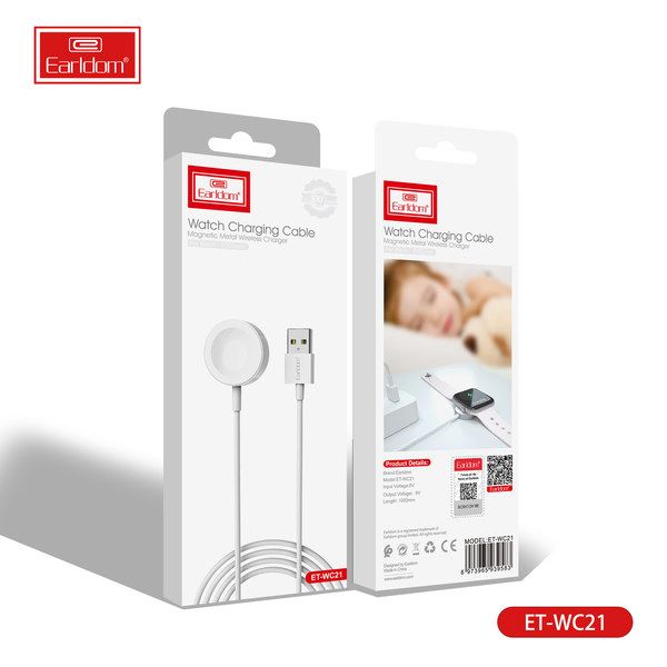 Earldom ET-WC21 Magnetic Watch Charging Cable – Fast USB
